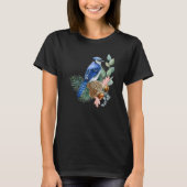 Blue Jay Bird Cute Birds Animal Graphic Tシャツ (正面)