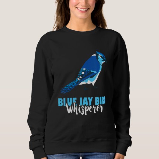 Blue Jay Bird Hispeer Steler's Jay Birdwatcher スウェットシャツ (正面)