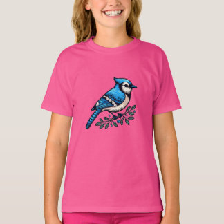Blue Jay bird Kids基本Tシャツ Tシャツ