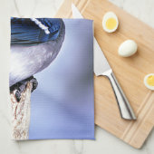 Blue Jay Bird lovers キッチンタオル (四つ折り)
