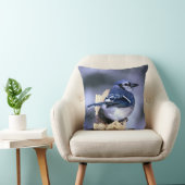 Blue Jay Bird lovers クッション (椅子)