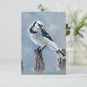 Blue jay bird noteカード サンキューカード (スタンド正面)