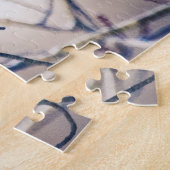 Blue Jay Bird Oversized ジグソーパズル (側面)