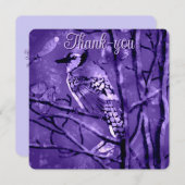 Blue Jay Bird Pink Abstract Art Personalized (正面/裏面)