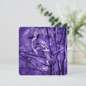 Blue Jay Bird Pink Abstract Art Personalized (スタンド正面)