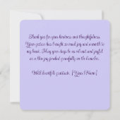 Blue Jay Bird Pink Abstract Art Personalized (裏面)