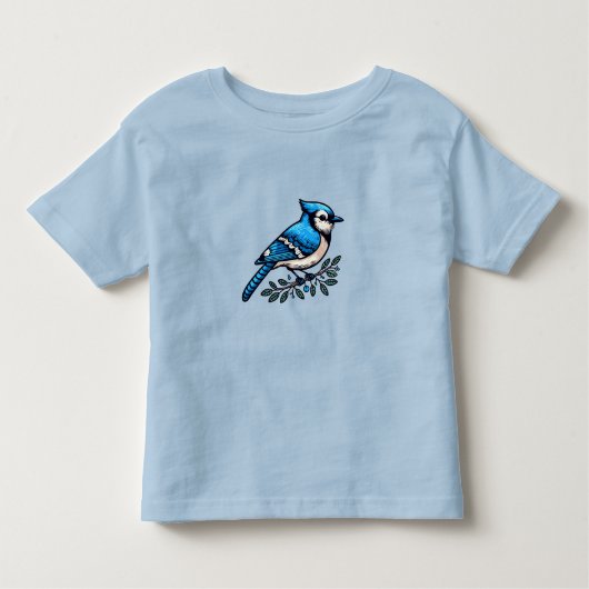 Blue Jay bird Toddler 素晴らし Jersey Tシャツ (正面)