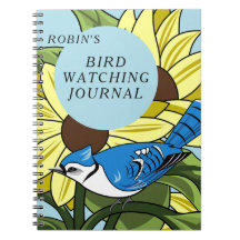Blue Jay Bird Watching Journal