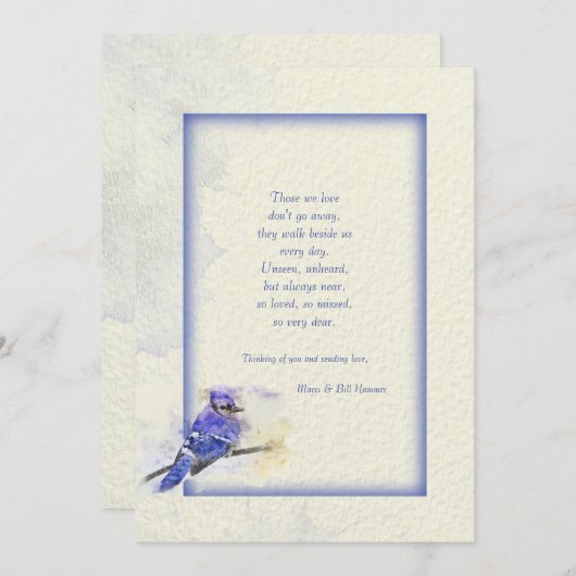 Blue Jay Companity Card 招待状 (正面/裏面)