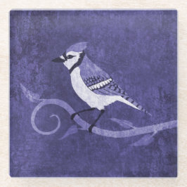 Blue Jay Glass Coaster ガラスコースター