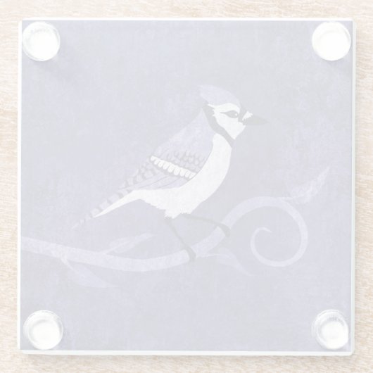 Blue Jay Glass Coaster ガラスコースター (裏面)