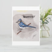 Blue Jay Greeting Card 招待状 (スタンド正面)