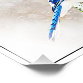 Blue Jay in Winter フォトプリント (角)