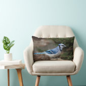 Blue Jay in Winter ランバークッション (椅子)