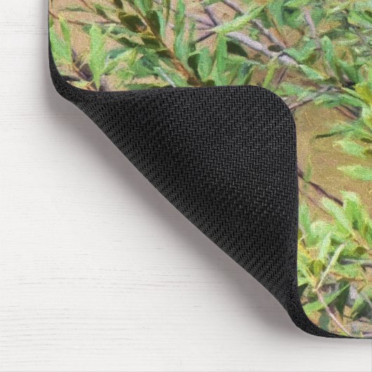 Blue Jay on Wax Myrtle マウスパッド (コーナー)