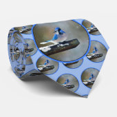 Blue Jay Painting - Original Bird Art ネクタイ (ロール)