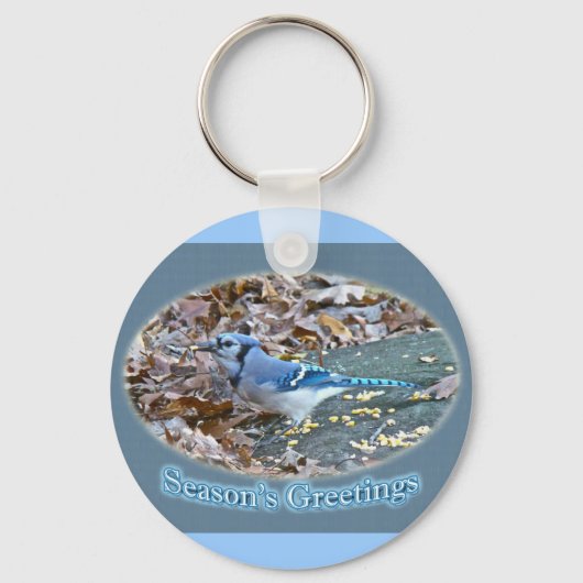 Blue Jay Season's Greetings Series キーホルダー (正面)