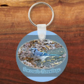 Blue Jay Season's Greetings Series キーホルダー (正面)