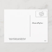 blue jay snow, メリーChristmas - カスタマイズ post シーズンポストカード (裏面)