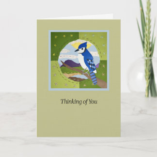Blue Jay "Thinking of You" Art Card カード