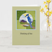 Blue Jay "Thinking of You" Art Card  カード (黄色い花)