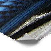 Blue Jay with Flowers ポスター (角)