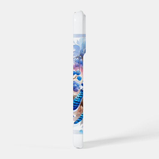 Blue Jays in Harmony AREF11507 - Watercolor iPhoneケース (右側面)