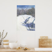 Blue Jays In Winter by Abbott Handerson Thayer ポスター (キッチン)