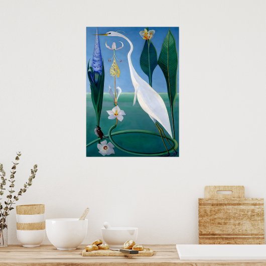 Blue Jays In Winter by Abbott Handerson Thayer ポスター (キッチン)