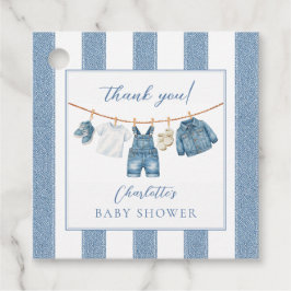 Blue Jean Baby Baby Shower  フェイバータグ