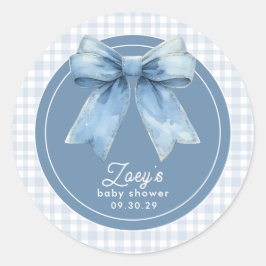 Blue Jean Baby Baby Shower ラウンドシール