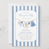 Blue Jean Baby Baby Shower Invitation 招待状 (正面)