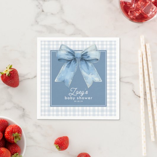 Blue Jean Baby Baby Shower Paper Napkin スタンダードカクテルナプキン (インサイチュ)