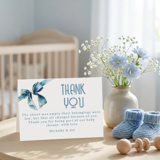 Blue Jean Baby Books For Baby Enclosure Card サンキューカード