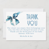 Blue Jean Baby Books For Baby Enclosure Card サンキューカード (正面)