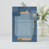 Blue Jean Baby Books for Baby Shower エンクロージャーカード (スタンド正面)