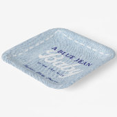 Blue Jean Baby Boy Baby Shower ペーパープレート (傾斜あり)