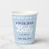Blue Jean Baby Boy Baby Shower 紙コップ (裏面)