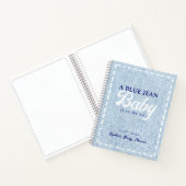 Blue Jean Baby Boy Baby Shower Guest Book ノートブック (内部)