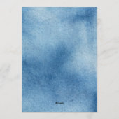 Blue Jean Baby Cute Toys Denim Baby Shower 招待状 (裏面)