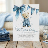 Blue Jean Baby Denim Baby Shower 招待状