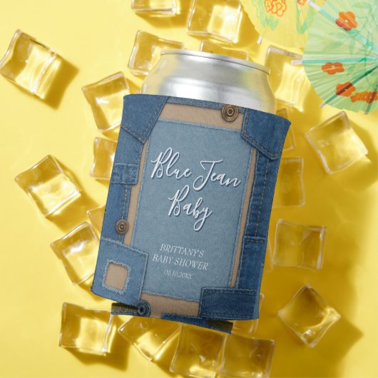 Blue Jean Baby Denim Baby Shower 缶クーラー (インサイチュ 夏)