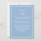 Blue Jean Baby - Denim Shower Custom Invitation 招待状 (裏面)