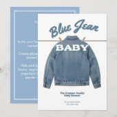 Blue Jean Baby - Denim Shower Custom Invitation 招待状 (正面/裏面)
