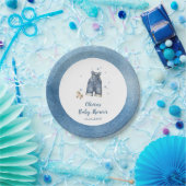 Blue Jean Baby Shower ペーパープレート (パーティー)