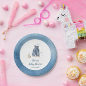 Blue Jean Baby Shower ペーパープレート (パーティー)
