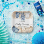 Blue Jean Denim  ペーパープレート (パーティー)