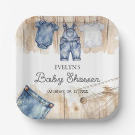 Blue Jean Denim  ペーパープレート