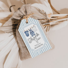 Blue Jean Denim Baby Shower Gift Tag ギフトタグ