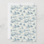 Blue Jean Denim Boy Baby Shower 招待状 (裏面)